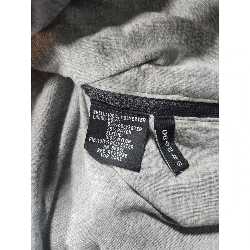 Tri-Mountain Men's 1/4 Zip Pullover Jacket Grey Sz Small  #060